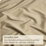 3 Piece Bed Sheet Set- Bedding Sheets & Pillowcases -Breathable Bedding - Wrinkle, Fade, Stain Resistant-Deep Pocket Flat Fitted Bed Sheet Set(Camel Beige,Single)