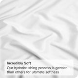 3 Piece Fitted Sheet Set- Fitted Sheet & Pillowcases -Breathable Bedding - Wrinkle, Fade, Stain Resistant- 40cm Deep Pocket Fitted Bed Sheet Set(White,Super King)