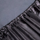 Art Silk Satin Sheet Set Hotel 4 Pieces Fitted/Flat Sheet Bedding Set-Luxury Soft Silky Sheets for Hair and Skin, Similar to Silk Bed Sheets Set 4 Pieces(Double,Black)