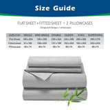 3 Piece Hotel Bamboo Cooling Sheet Set -Ultra Soft 2000TC Breathable Bed Sheets Set with 37 Centimetre Deep Pocket-Cooling Sheets for Hot Sleepers(Navy,King Single)