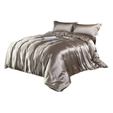 Shurui Silk Four Piece Set 150x200cm 1.5 m bed hat [quilt cover 200x 230cm]