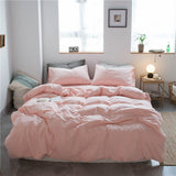 Cotton 4 Piece Set Modern Minimalist White 1.8m bed-increase quilt cover 220x 240cm four-piece set