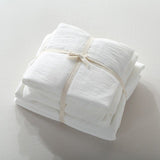Cotton 4 Piece Set Modern Minimalist White 1.8m bed-increase quilt cover 220x 240cm four-piece set