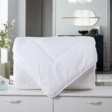 Royal Comfort 260GSM Deluxe Eco-Silk Touch Quilt 100% Cotton Cover - Queen - White
