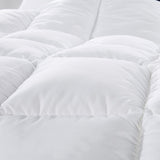 500GSM Soft Goose Feather Down Quilt Duvet  95% Feather 5% Down All-Seasons - King Single - White