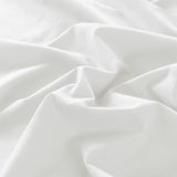 Royal Comfort Vintage Washed 100% Cotton Sheet Set Fitted Flat Sheet Pillowcases - Queen - White
