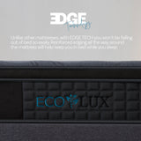 Eco Lux Euro Top 7 -Zone Pocket Spring Mattress Plush Edge Support Medium Firm - Single