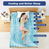 King Single Bamboo Memory Foam Mattress Topper 7-Zone 8cm