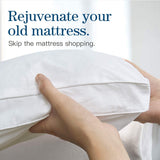 Bamboo Pillowtop Mattress Topper Luxury Bedding Mat Pad Protector Cover King Single 108 x 203 cm