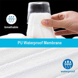 100% Terry Cotton Fitted Mattress Protector Waterproof Queen
