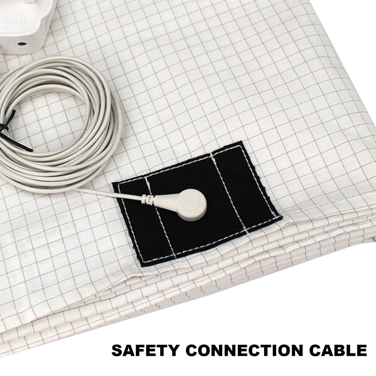 Bed Earthing Sheet Grounding Sheet Mat Large Bed Sheet Flat Sheet W/AU Plug 153x203cm