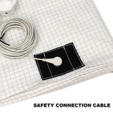 Bed Earthing Sheet Grounding Sheet Mat Large Bed Sheet Flat Sheet W/AU Plug193x203cm