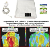 Bed Earthing Sheet Grounding Sheet Mat Large Bed Sheet Flat Sheet W/AU Plug193x203cm