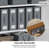 10x Kitchee Foldable Bed Sheet Storage Box - Linen and Closet Organiser Grey