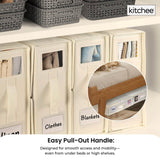 10x Kitchee Foldable Bed Sheet Storage Box - Linen and Closet Organiser Beige
