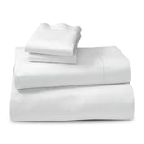 Laura Hill 750 Thread Count Pure Cotton Queen Bed Sheet Set 4 Piece Gift Pack - White