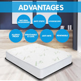 Laura Hill Bamboo Mattress Protector- Double