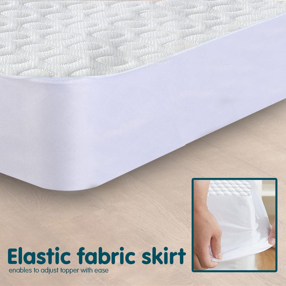 Laura Hill Luxury Cool Max Comfortable Fully Fitted Bed Mattress Protector - Single