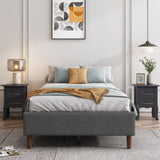 Bed Frame Mattress Foundation (Dark Grey) – Queen