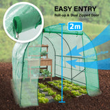 Greenhouse Walk-In Shed 3x2x2M PE Dome Tunnel Polytunnel