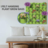 36 Pockets Wall Hanging Planter Planting Grow Bag Vertical Garden Vegetable Flower Green