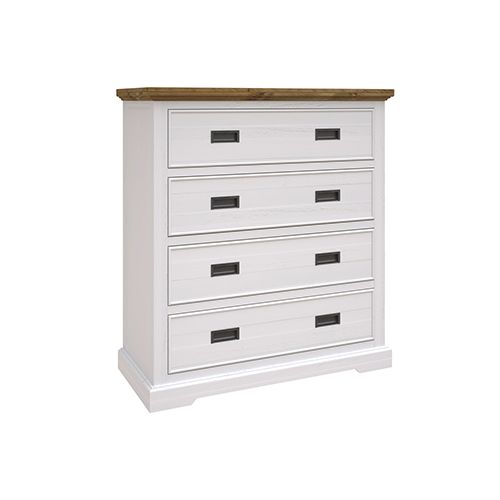 Storage Bedroom Suite Drawers Miami White Colour with Tallboy in Queen