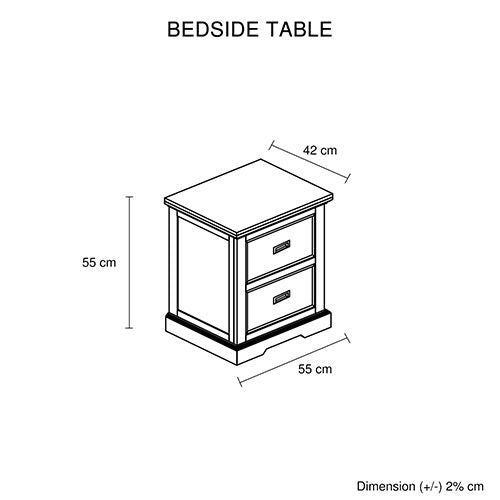 Storage Bedroom Suite Drawers Miami White Colour with Tallboy in Queen