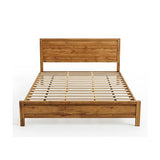 King Bed Frame with Natural Timber Look Finish