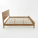 King Bed Frame with Natural Timber Look Finish