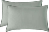 Vintage Washed Microfibre Sheet Set (Sage, Queen)