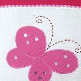 Bindi Butterfly Embroidered Quilt Cover Set Single
