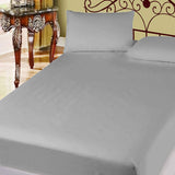 400TC Cotton Percale Super Queen Combo Set 50cm Wall Grey