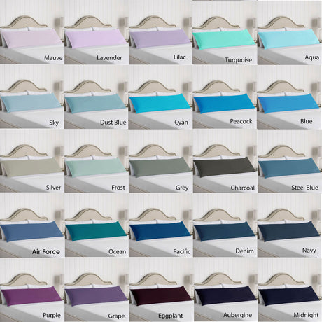Artex 100% Cotton Body Pillowcase Aubergine