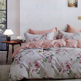 300TC Caterina Reversible Cotton Quilt Cover Set Queen
