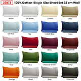 Artex 250TC 100% Cotton Sheet Set Single Navy