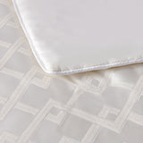 Bianca Firenze Pearl 6 Pcs Jacquard Geometric Comforter Set Super King
