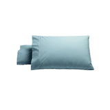 Bianca Pair of Heston Cotton Percale Standard Pillowcases Steel Blue