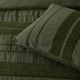 Bianca Avery Forest Chenille Striped Quilt Cover Set King