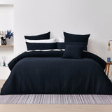 Bianca Burleigh Ink Jacquard Quilt Cover Set Super King