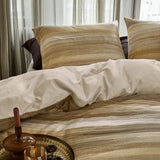 Bedding House Elie Natural Cotton Sateen Quilt Cover Set Queen