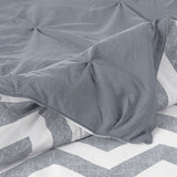 J Elliot Home 6 Pcs Ella Grey Comforter Set Single
