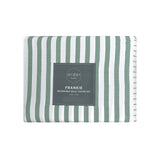 Ardor Frankie Sage Stripe Yarn Dyed Reversible Quilt Cover Set Queen