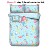 Ramesses Mermaid Kids Advventure 4 Pcs Comforter Set Single