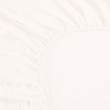 Ramesses 1000TC Linen Bamboo Fitted Sheet Combo Set White Double