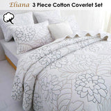 100% Cotton Coverlet Set Eliana Queen