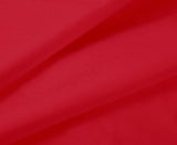 1000TC Ultra Soft Single Size Bed Red Flat & Fitted Sheet Set