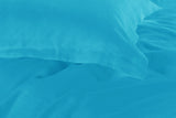 1000TC Tailored Single Size Light Blue Duvet Quilt Cover Set