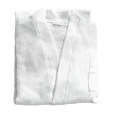 Cotton Kimono Collar Bathrobe Hotel Quality Thick Fleece Towel Embroidered Robe - Velvet