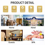 Cotton Kimono Collar Bathrobe Hotel Quality Thick Fleece Towel Embroidered Robe - Waffle