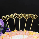 Happy Birthday Acrylic Cake Topper Cake Decoration Golden Silver Party - Red-Heart